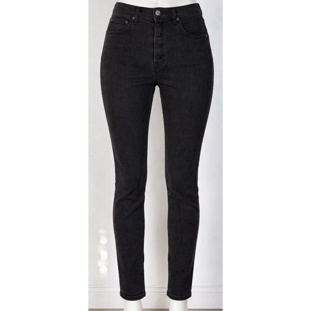 Ref Reformation Serena High Skinny Jeans Dark Argentina Wash Button Fly 26